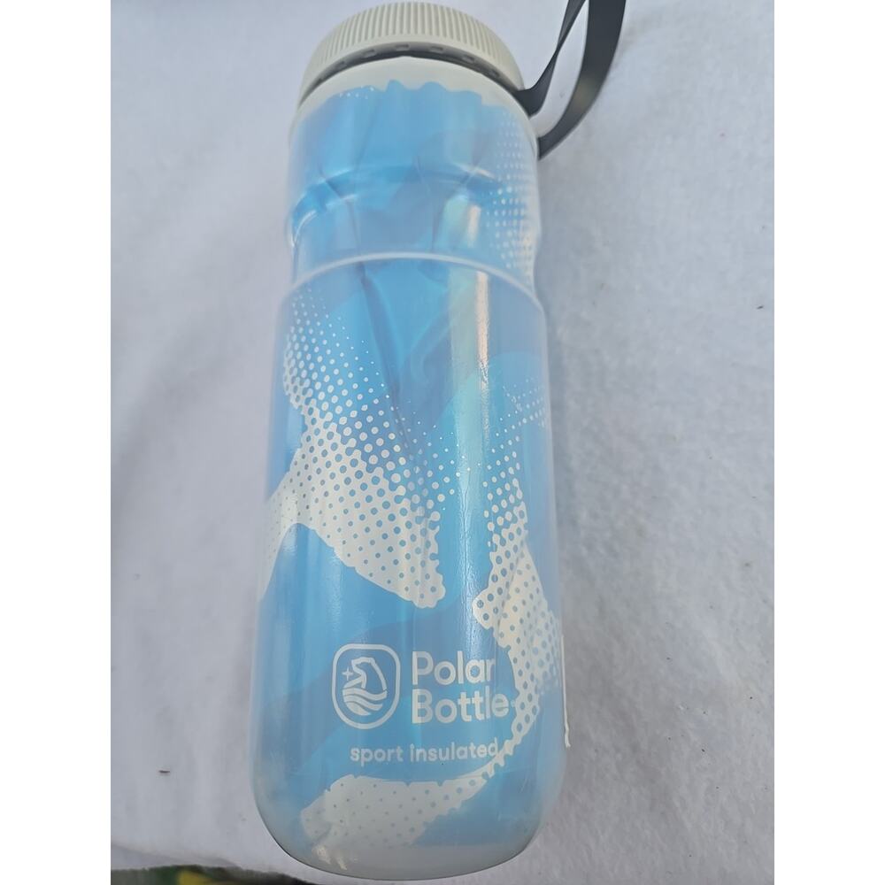 Polar Bottle Breakaway Insulated Water Bottle 20oz – Blue/White – BPA-Free USA